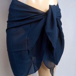 Zuliana dark blue beach cover up/sarong Made in USA New With Tags